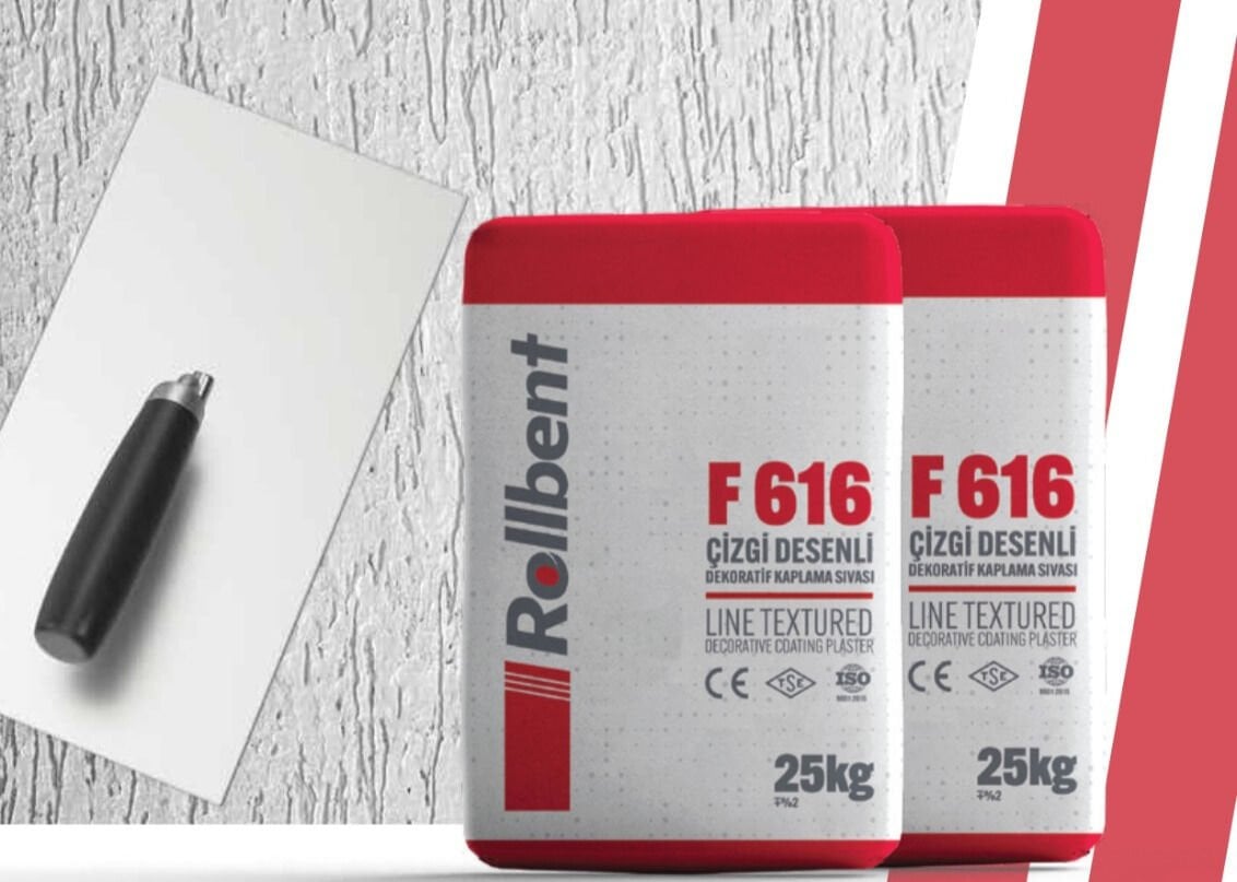 ROLBENT F616 DEKORATİF SIVA ÇİZGİ 25 KG
