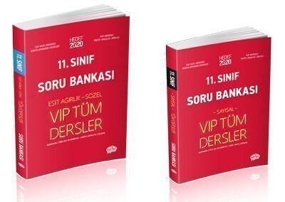 Editör 11. Sınıf Vıp Tüm Dersler (Eşit Ağırlık-Sözel) Soru Bankası Kırmızı Kitap