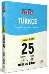 Editör Lgs Türkçe 25 Branş Deneme Sınavı