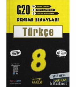 Üçgen Yayınları 8. Sınıf - Türkçe - 20 Li Deneme Sınavı