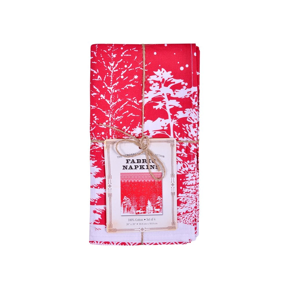 4'Lü BEZ Peçete Yılbaşı Desen 50X50 Cm