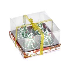 4'lü Yılbaşı Figürlü T-light Mum