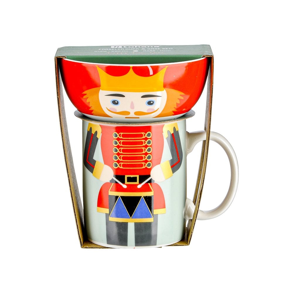 Kurşun Asker Porselen Kupa Kase Set - 320 ml