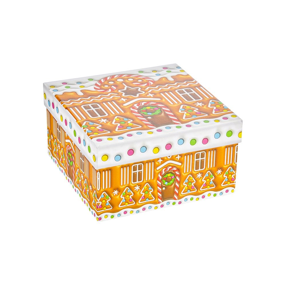 Yılbaşı Desenli Karton Kutu