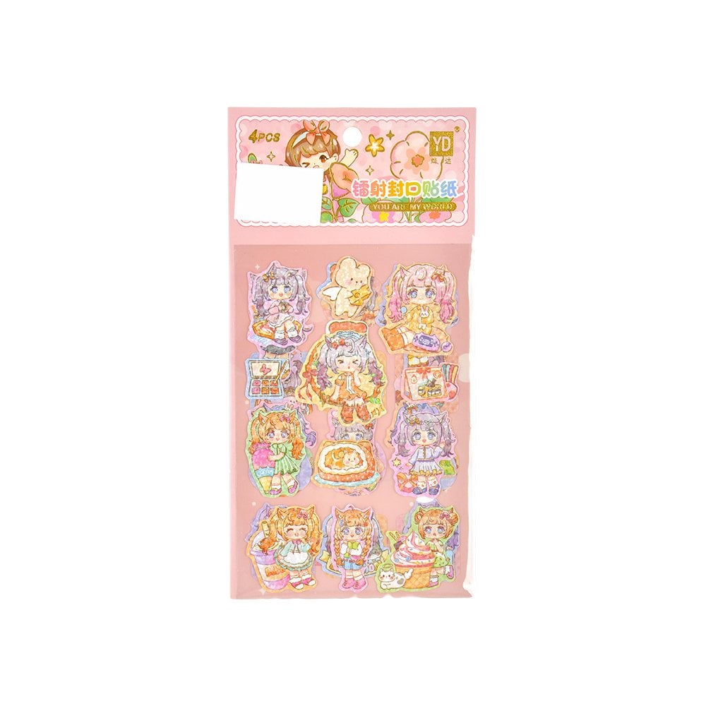 4 Adet Sticker Set - 10x14,5cm