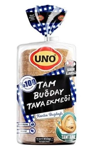 Uno Tam Buğdaylı Tava Ekmeği %100 Kavılcalı 450 Gr