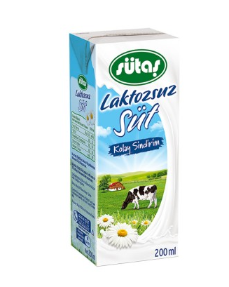 Sütaş Süt 200ml Laktozsuz