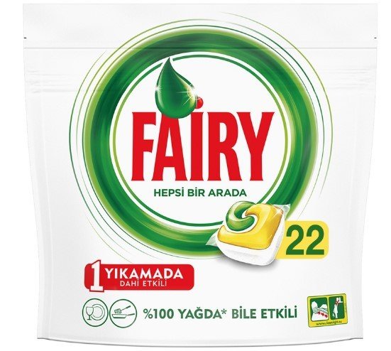 Fairy Hepsi Bir Arada Limon Kokulu 22 Yıkama