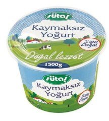 Sütaş Kaymaksız Yoğurt 1500 Gr