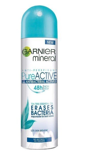Garnier Mineral Pure Active  Deodorant Spray 150 Ml.