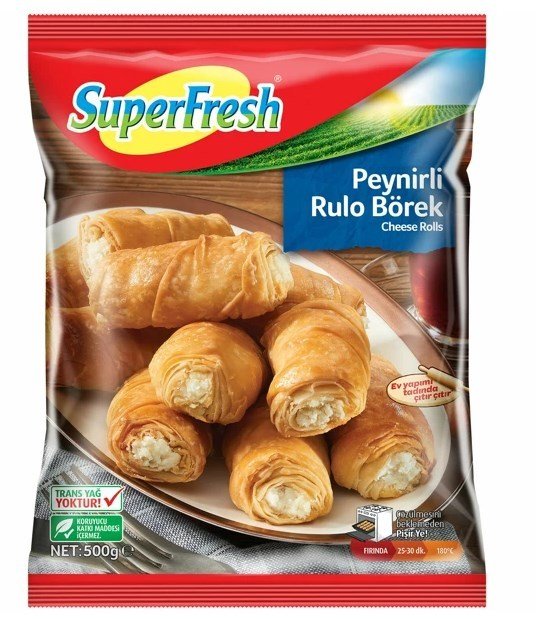 Superfresh Peynirli  Rulo Börek 500 Gr
