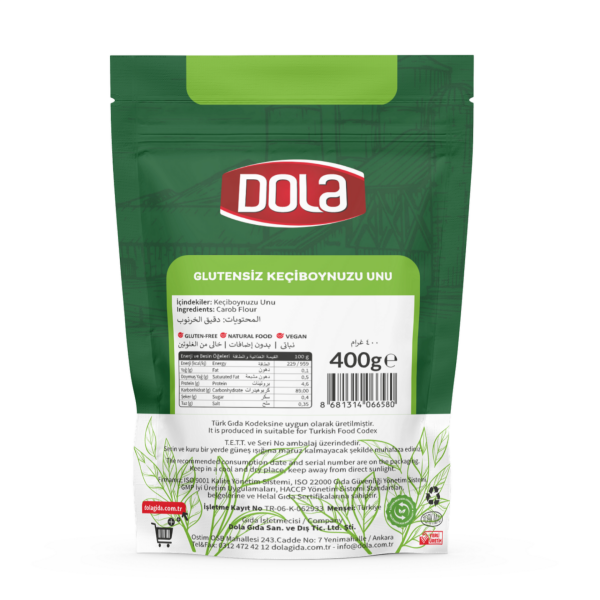 Dola Glutensiz Keçiboynuzu Unu 400 gr