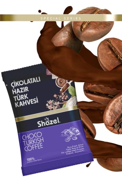 Shazel Çikolatalı Hazır Türk Kahvesi 100 gr 16 Paket