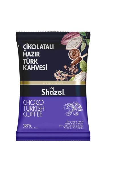 Shazel Çikolatalı Hazır Türk Kahvesi 100 g 16 Adet