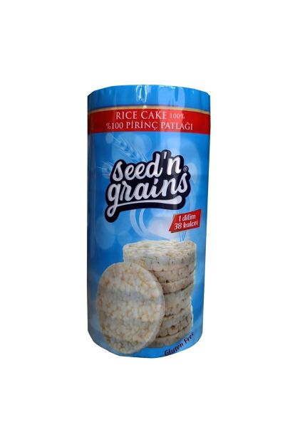 Seed'n Grains Glutensiz Rice Cake Pirinç Patlağı 135 gr 3 Adet