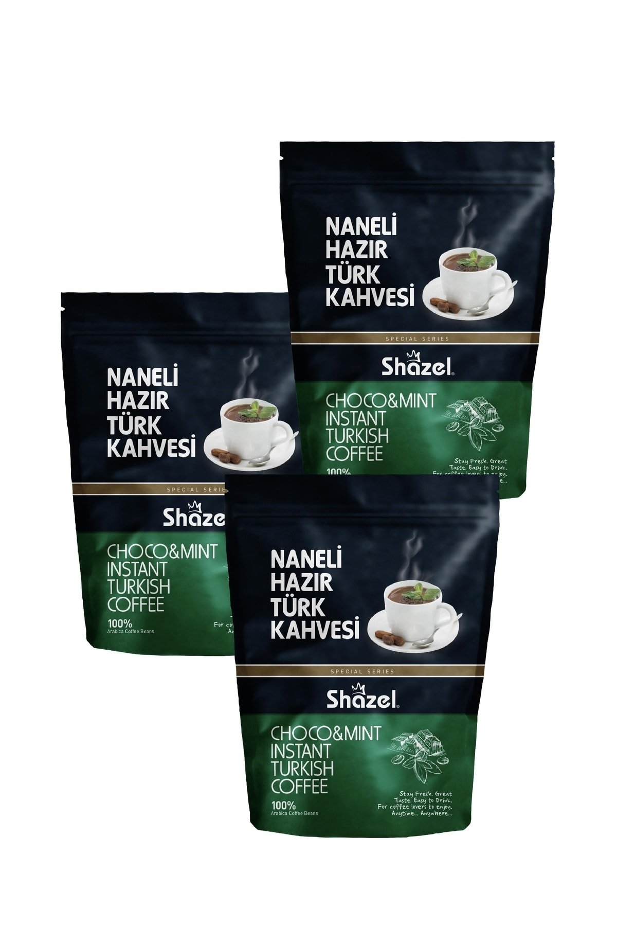 Shazel Naneli Hazır Türk Kahvesi 200 g X 3 Adet