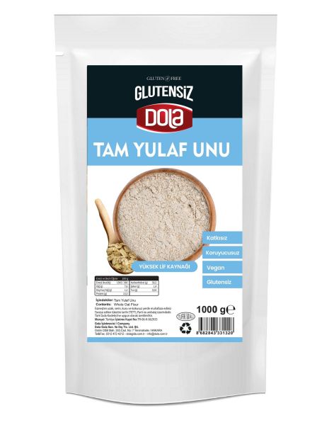 Dola Glutensiz Tam Yulaf Unu 1 Kg