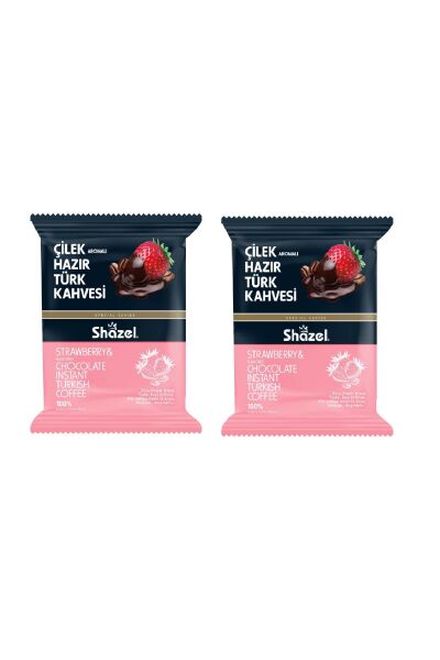 Shazel Çilekli Hazır Türk Kahvesi 100 G X 2 Adet