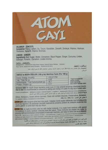 Dola Atom Çayı Ihlamur & Zencefil 135 g 5 Adet