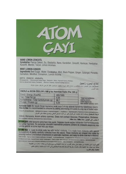 Dola Atom Çay 3 lü Paket Nane Limon Zencefil & Kış Çayı & Ihlamur Zencefil