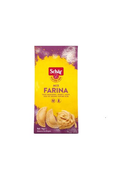 Schar 3'lü Glutensiz Un Seti Ekmek-Pasta ve Makarna Unu 1 kg 3 Adet Mix B-Mix C-Farina
