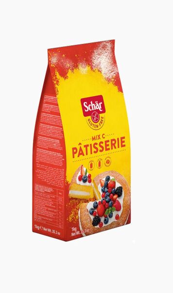 Schar 2'li Glutensiz Un Seti - Mix B Ekmek Unu ve Mix C Patisserie Kek Pasta Unu 1 kg 2 Adet