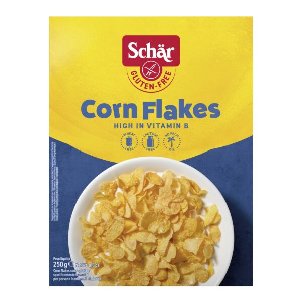 Schar Corn Flakes Glutensiz Sade Mısır Gevreği 250 g 2 Adet