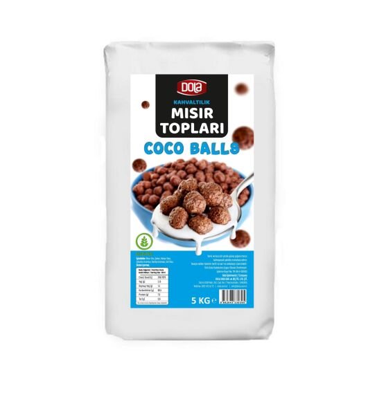 Dola Glutensiz Coco Balls Çikolatalı Mısır Topları 5 kg Gluten Free
