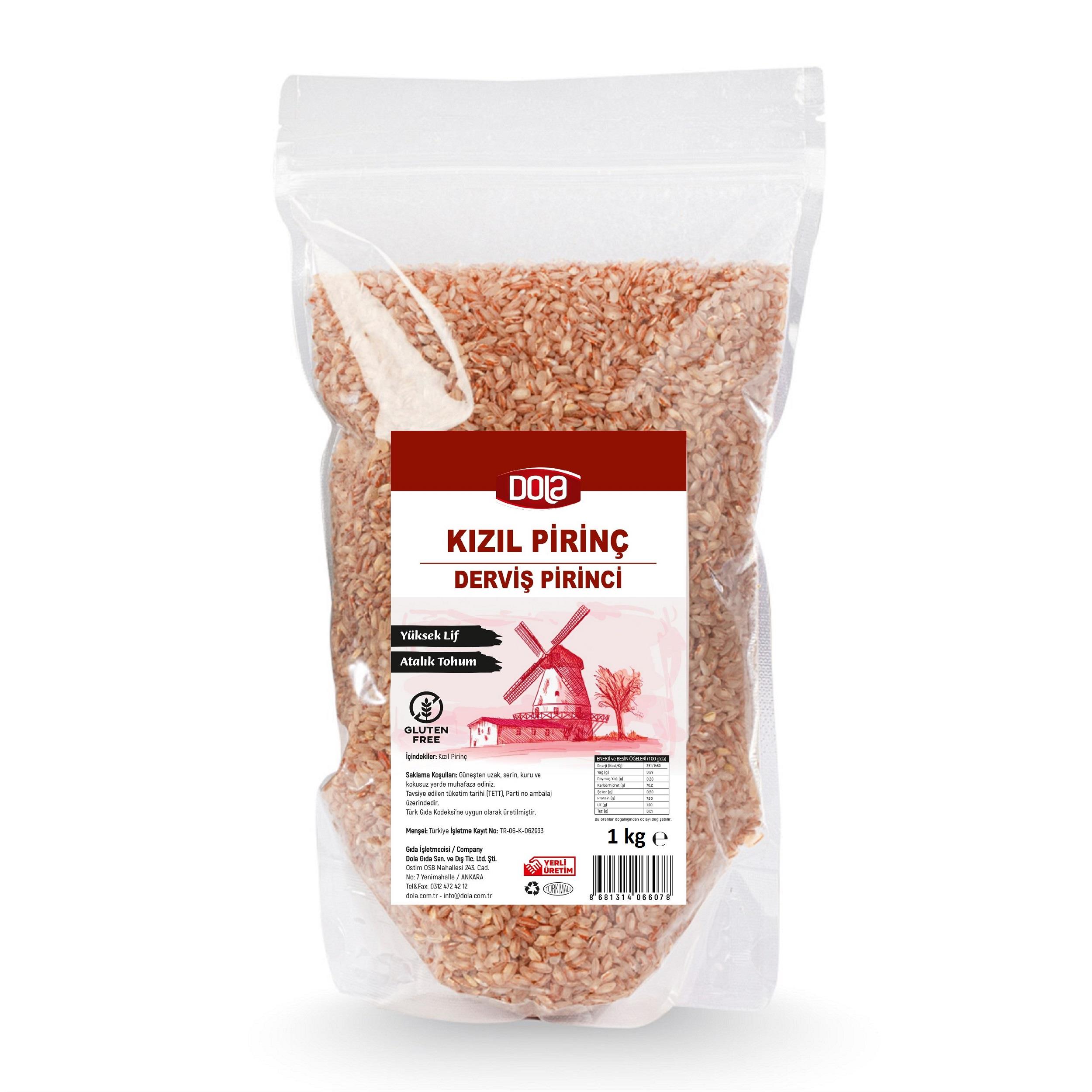 Dola Ata Tohum Derviş Pirinci Kızıl Pirinç 1 kg