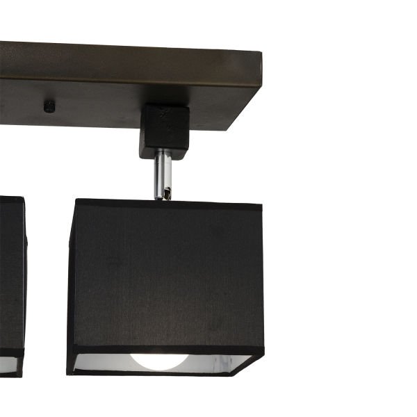 Grande 3Lü Siyah Modern Koridor Mutfak Salon Plafonyer Avize