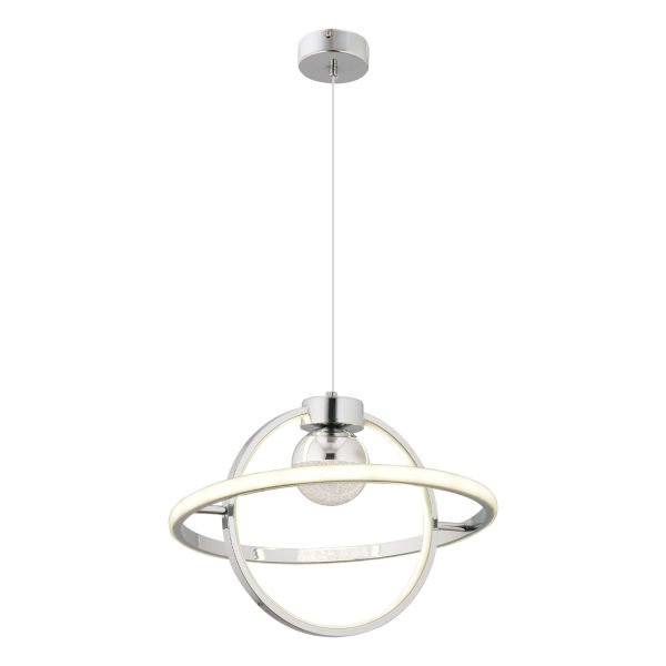 Holly Krom Kaplama 3 Renkli 26 Watt Ledli Modern Tasarım Oturma Odası,Genç Odası,Yatak Odası,Salon Sarkıt Led Avize