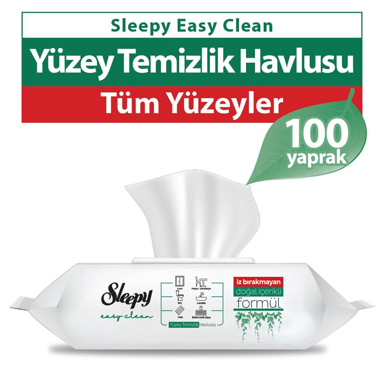 Sleepy Easy Clean Yüzey Temizlik Havlusu 100 Yaprak