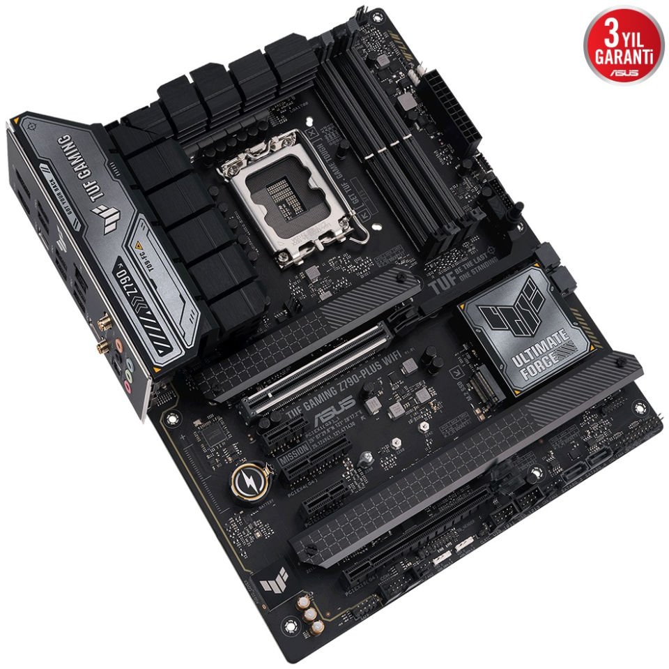 Asus TUF Gaming Z790-Plus WIFI Intel Z790 Soket 1700 DDR5 7200(OC)MHz ATX Gaming (Oyuncu) Anakart