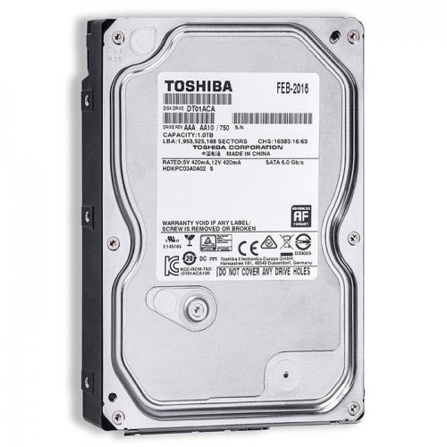 Toshiba 1TB 7200RPM Sata 3.0 32Mb 3,5'' Sabit Disk (DT01ACA100) Harddisk