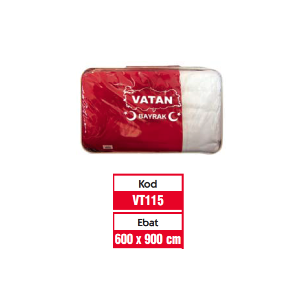 Vatan Türk Bayrağı 600x900 VT115