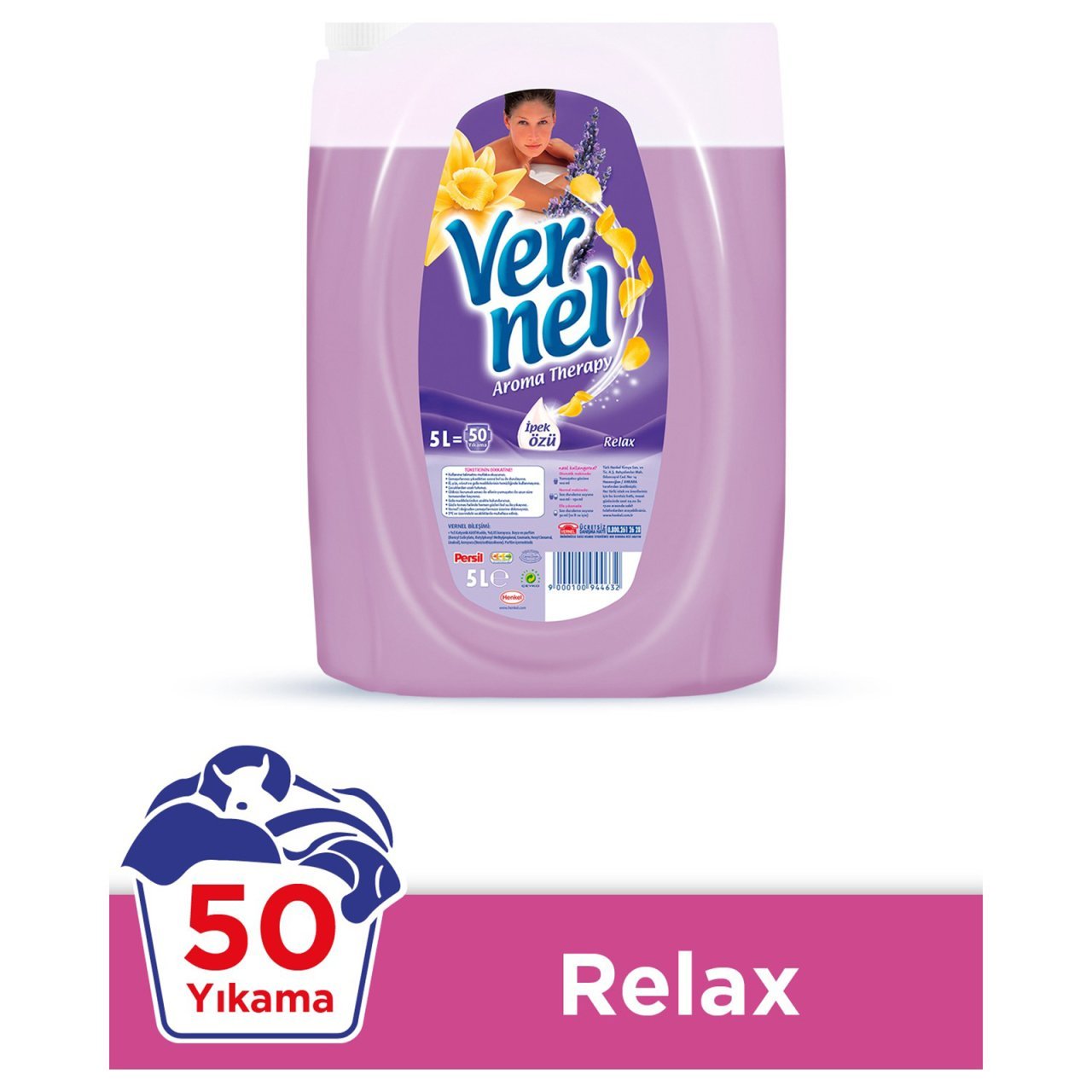 Vernel Sıvı Çamaşır Yumuşatıcısı Aromaterapi Relax 5L