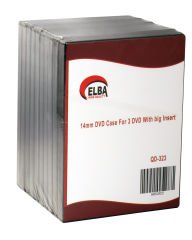Elba QD-323 3lü Siyah 14mm Dvd Kutusu 10 Adet