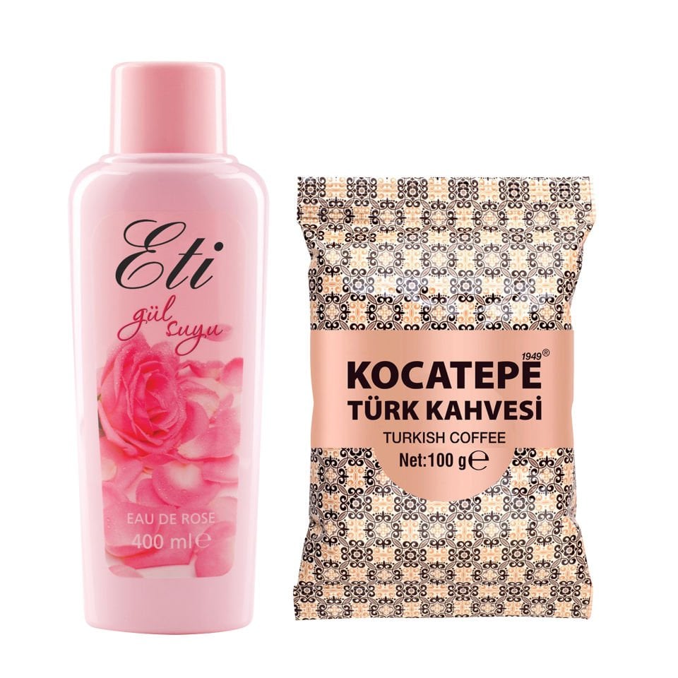 Kocatepe Türk Kahvesi 100gr + Eti Gül Suyu 400Ml
