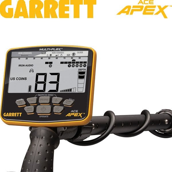 Garrett ACE Apex - 6''X11'' DD Multi-Flex™ VİPER Başlık ve MS-3 Kablosuz Kulaklık