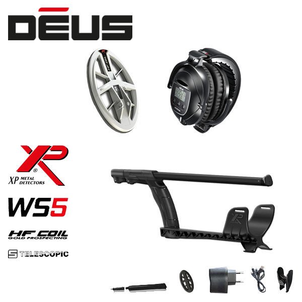XP DEUS WS5 Kulaklık 24x13cm HF Başlık ile
