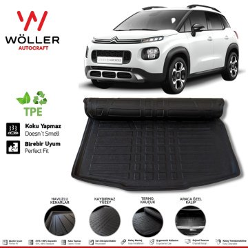 Citroen C3 Aircross Bagaj Havuzu 2017 2021 3D Wöller Ultraflex Esnek