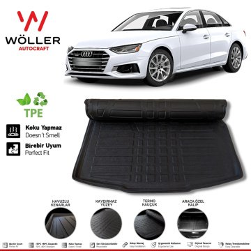 Audi A4 Bagaj Havuzu 2016 2022 Arası 3D Wöller Ultraflex Esnek