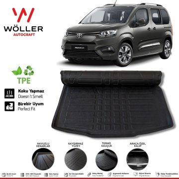 Toyota Proace City Bagaj Havuzu 2021 Sonrası 3D Wöller Ultraflex Esnek