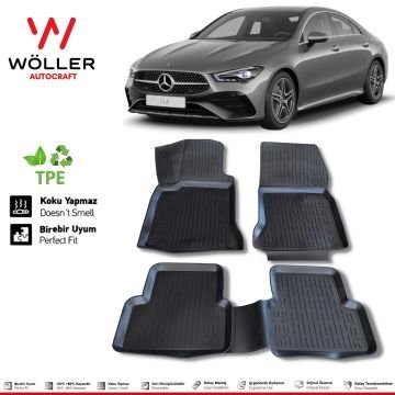 Mercedes Cla Paspas 2019 2024 Arası 3d Havuzlu Wöller Paspas