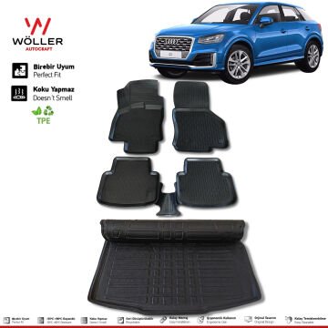 Audi Q2 Paspas Bagaj Havuzu 2015 2024 Arası 3d Ultraflex Set