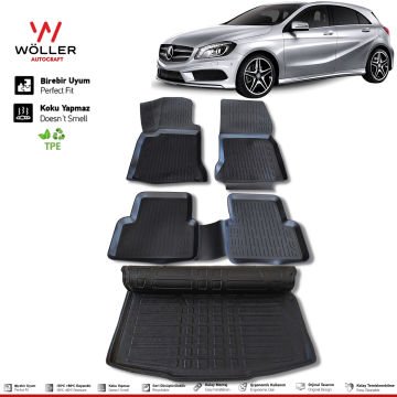 Mercedes A Seri W176 Paspas Bagaj Havuzu 2012 2018 Arası 3d Ultraflex Set