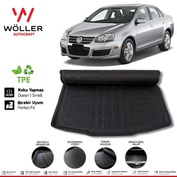 Volkswagen Jetta Bagaj Havuzu 2005 2010 Arası 3D Wöller Ultraflex Esnek