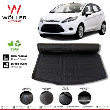 Ford Fiesta Bagaj Havuzu 2009 2017 Arası 3D Wöller Ultraflex Esnek