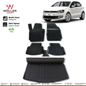 Volkswagen Polo Paspas Bagaj Havuzu 2010 2017 3d Ultraflex Set