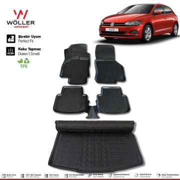 Volkswagen Polo Paspas Bagaj Havuzu 2017 2021 Arası 3d Ultraflex Set